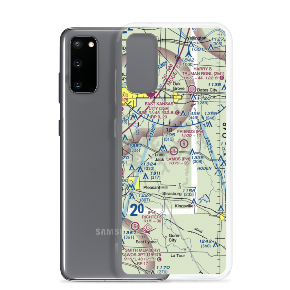 Lambs Field (0MU7) VFR Sectional Samsung Case Samsung Galaxy S20 model shown