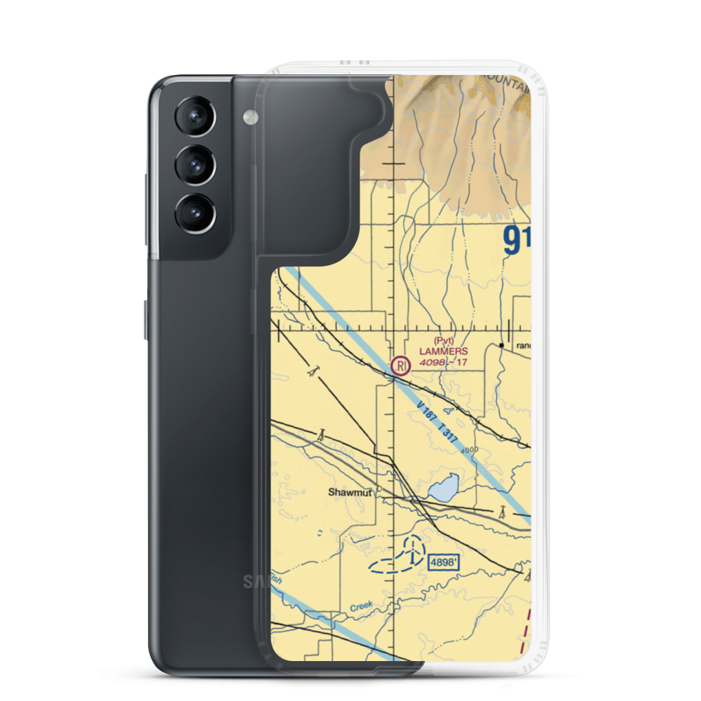 Lammers Airport (11MT) VFR Sectional Samsung Case Samsung Galaxy S21 model shown
