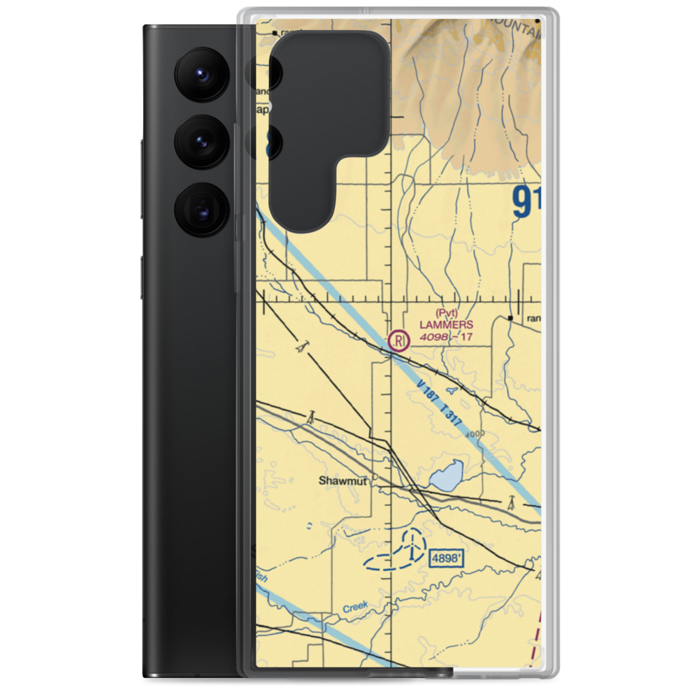 Lammers Airport (11MT) VFR Sectional Samsung Case Samsung Galaxy S22 Ultra model shown