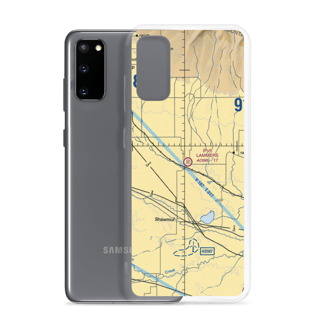 Lammers Airport (11MT) VFR Sectional Samsung Case Samsung Galaxy S20 model shown