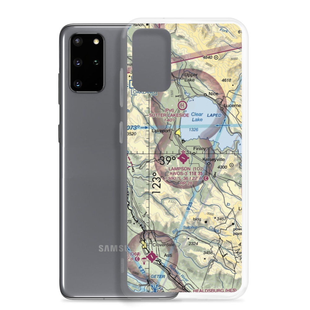 Lampson Field (1O2) VFR Sectional Samsung Case Samsung Galaxy S20 Plus model shown