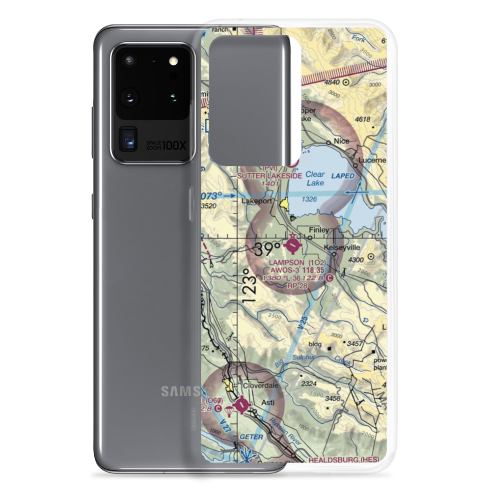 Lampson Field (1O2) VFR Sectional Samsung Case Samsung Galaxy S20 Ultra model shown