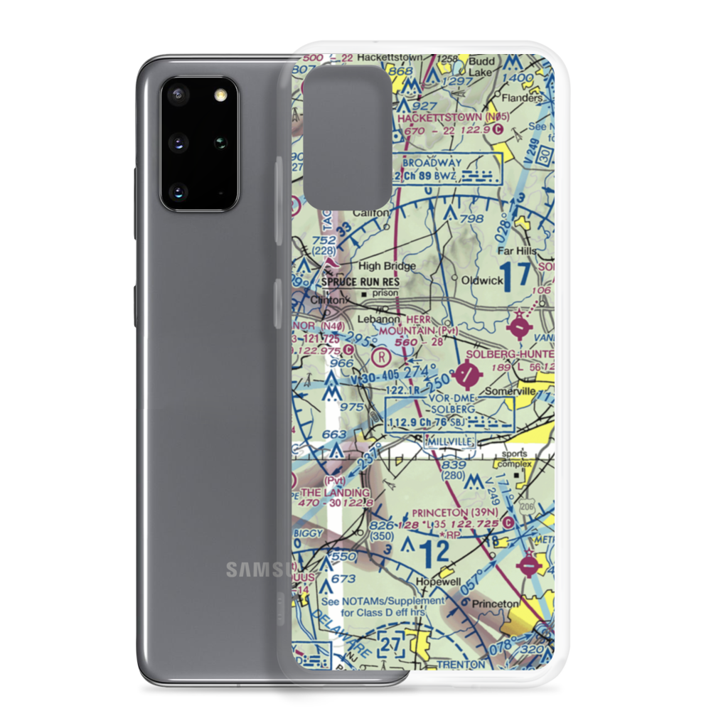 Lance Airport (6NJ8) VFR Sectional Samsung Case Samsung Galaxy S20 Plus model shown