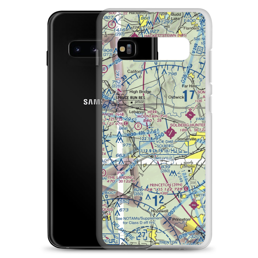 Lance Airport (6NJ8) VFR Sectional Samsung Case Samsung Galaxy S10+ model shown