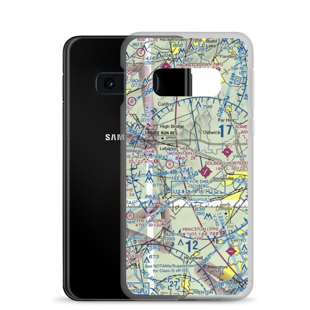 Lance Airport (6NJ8) VFR Sectional Samsung Case Samsung Galaxy S10e model shown