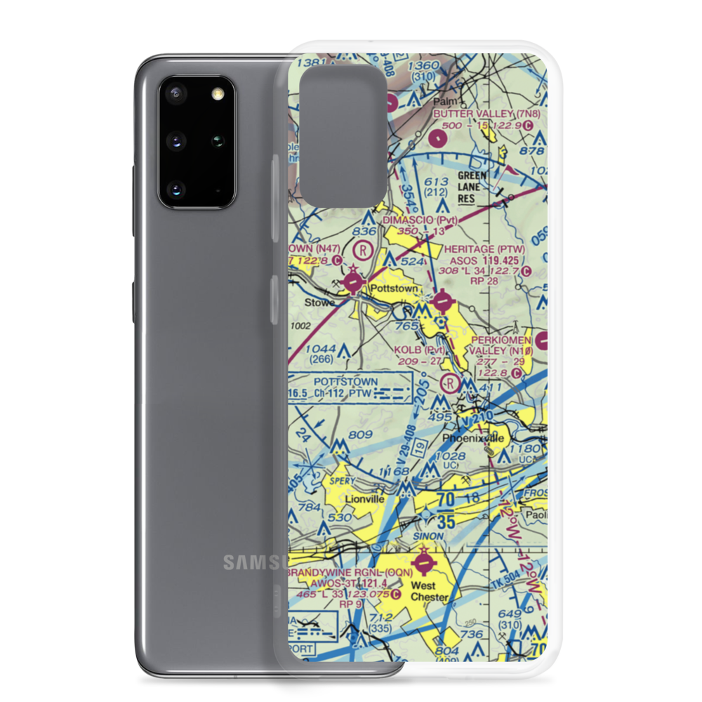 Lance Airport (9PA0) VFR Sectional Samsung Case Samsung Galaxy S20 Plus model shown