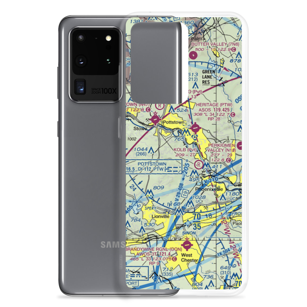 Lance Airport (9PA0) VFR Sectional Samsung Case Samsung Galaxy S20 Ultra model shown