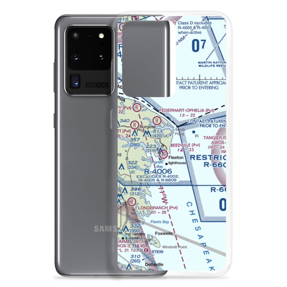 Land's End Seaplane Base (85VA) VFR Sectional Samsung Case Samsung Galaxy S20 Ultra model shown