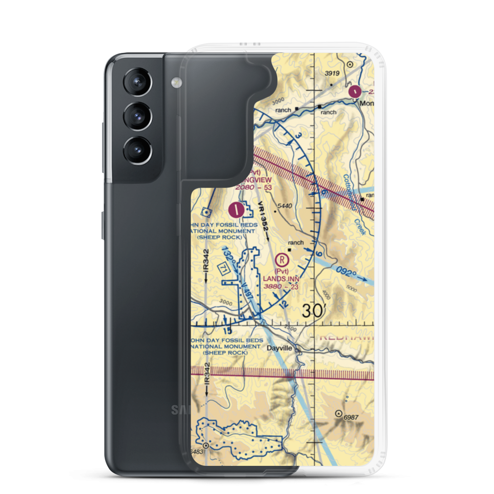 Land's Inn Ranch Airport (49OR) VFR Sectional Samsung Case Samsung Galaxy S21 model shown
