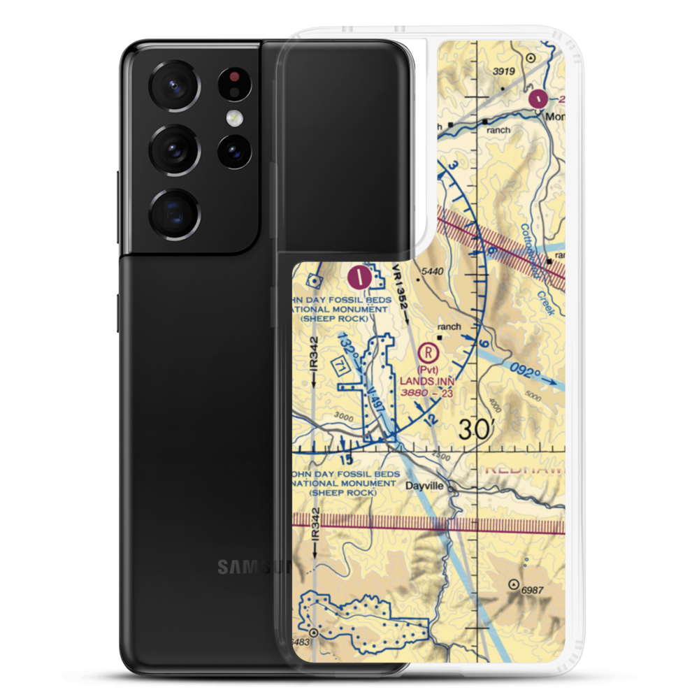 Land's Inn Ranch Airport (49OR) VFR Sectional Samsung Case Samsung Galaxy S21 Ultra model shown