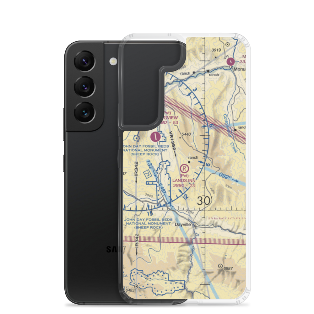 Land's Inn Ranch Airport (49OR) VFR Sectional Samsung Case Samsung Galaxy S22 model shown