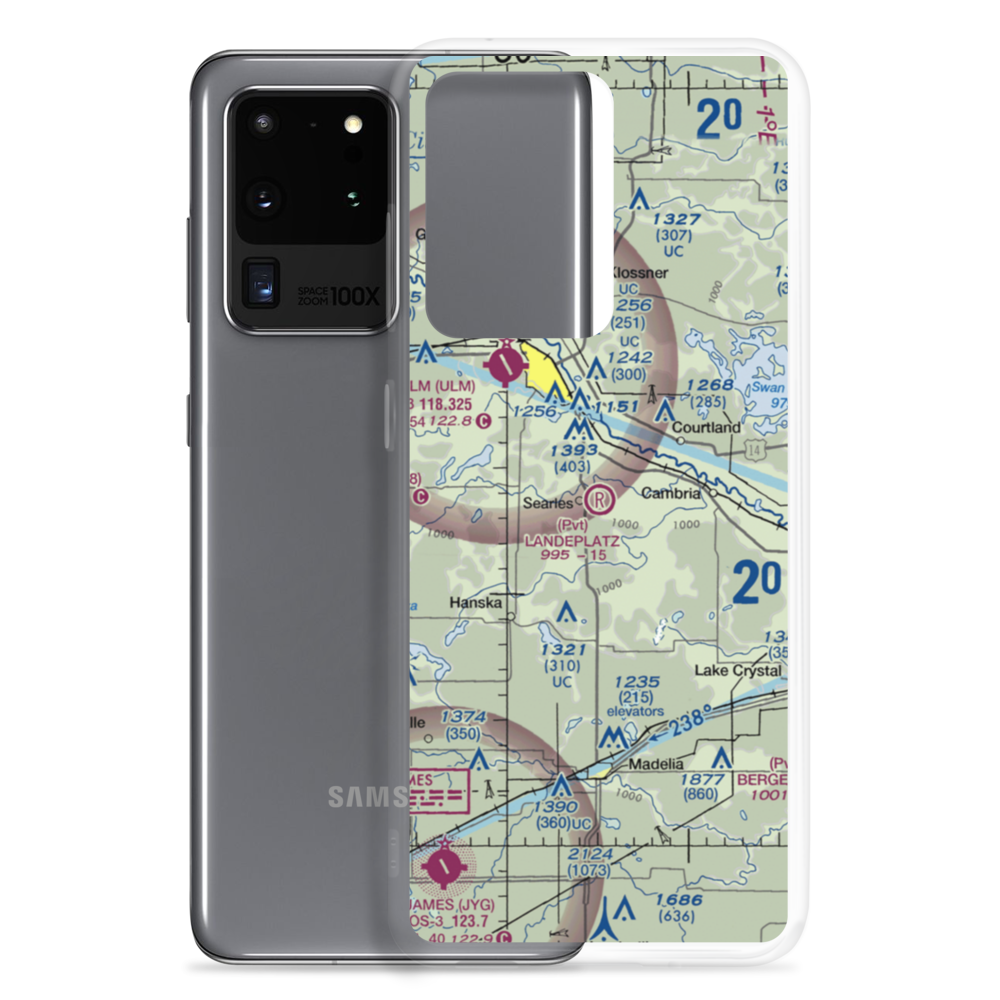 Landeplatz Airport (MN88) VFR Sectional Samsung Case Samsung Galaxy S20 Ultra model shown