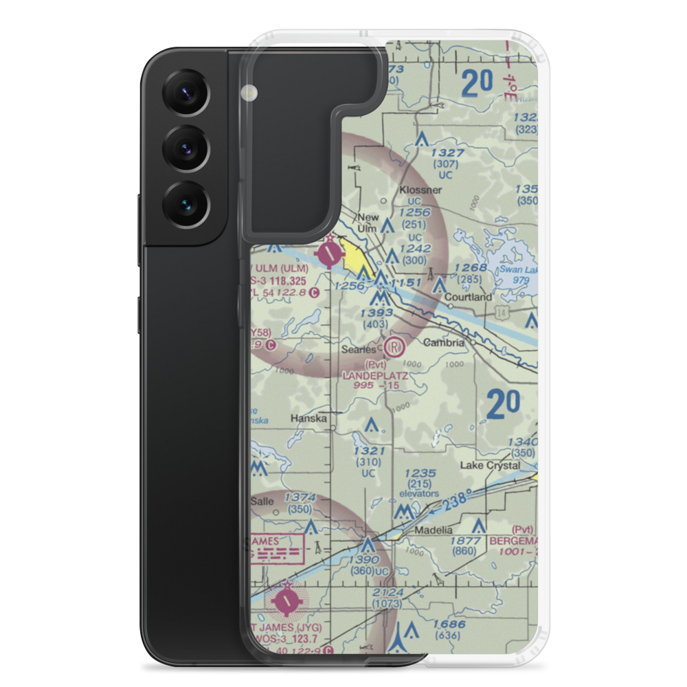 Landeplatz Airport (MN88) VFR Sectional Samsung Case Samsung Galaxy S22 Plus model shown
