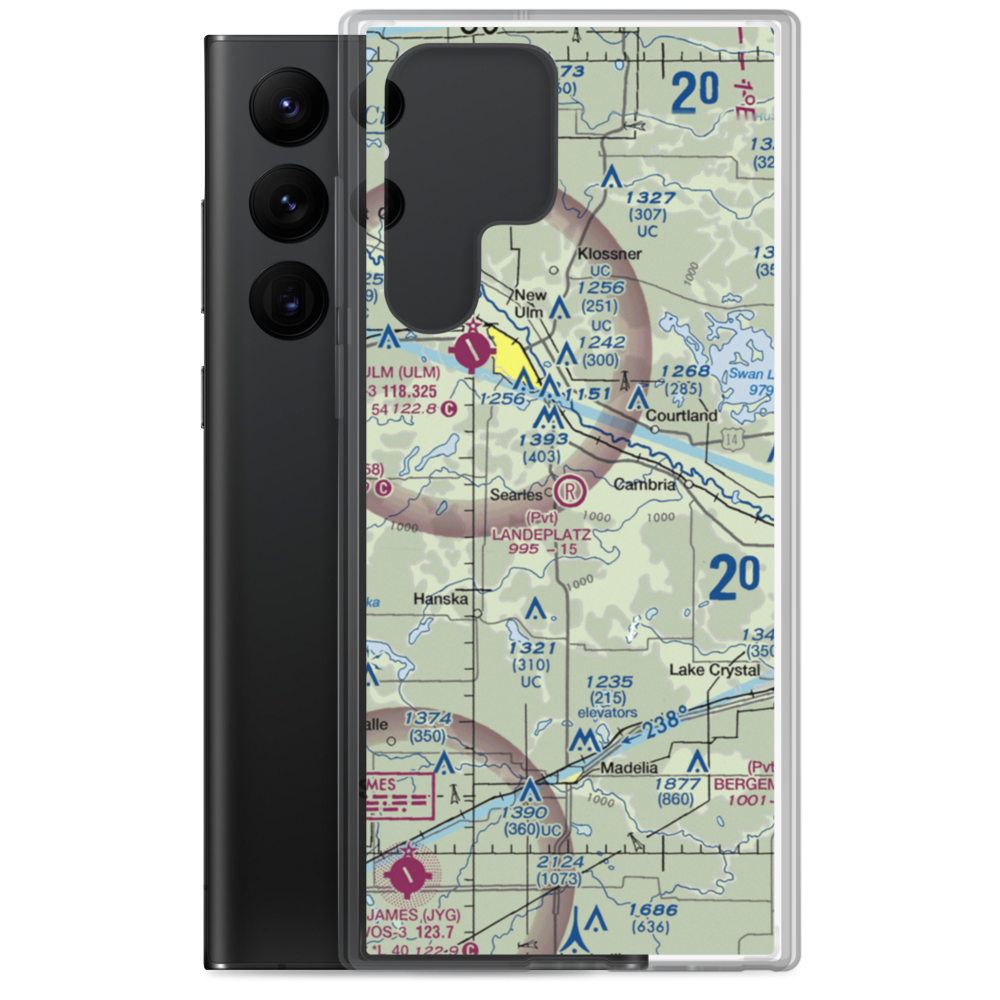Landeplatz Airport (MN88) VFR Sectional Samsung Case Samsung Galaxy S22 Ultra model shown