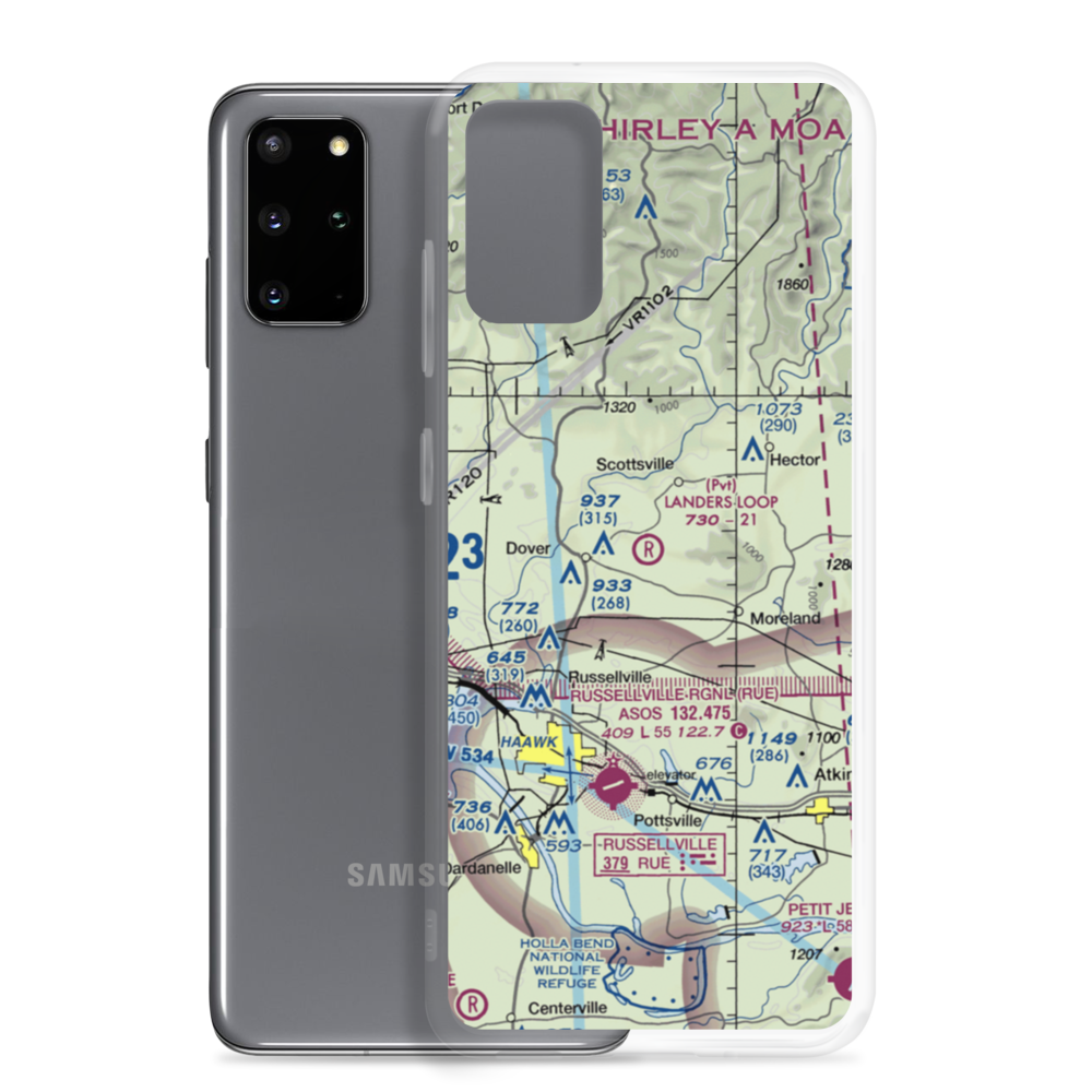 Landers Loop Airport (AR89) VFR Sectional Samsung Case Samsung Galaxy S20 Plus model shown