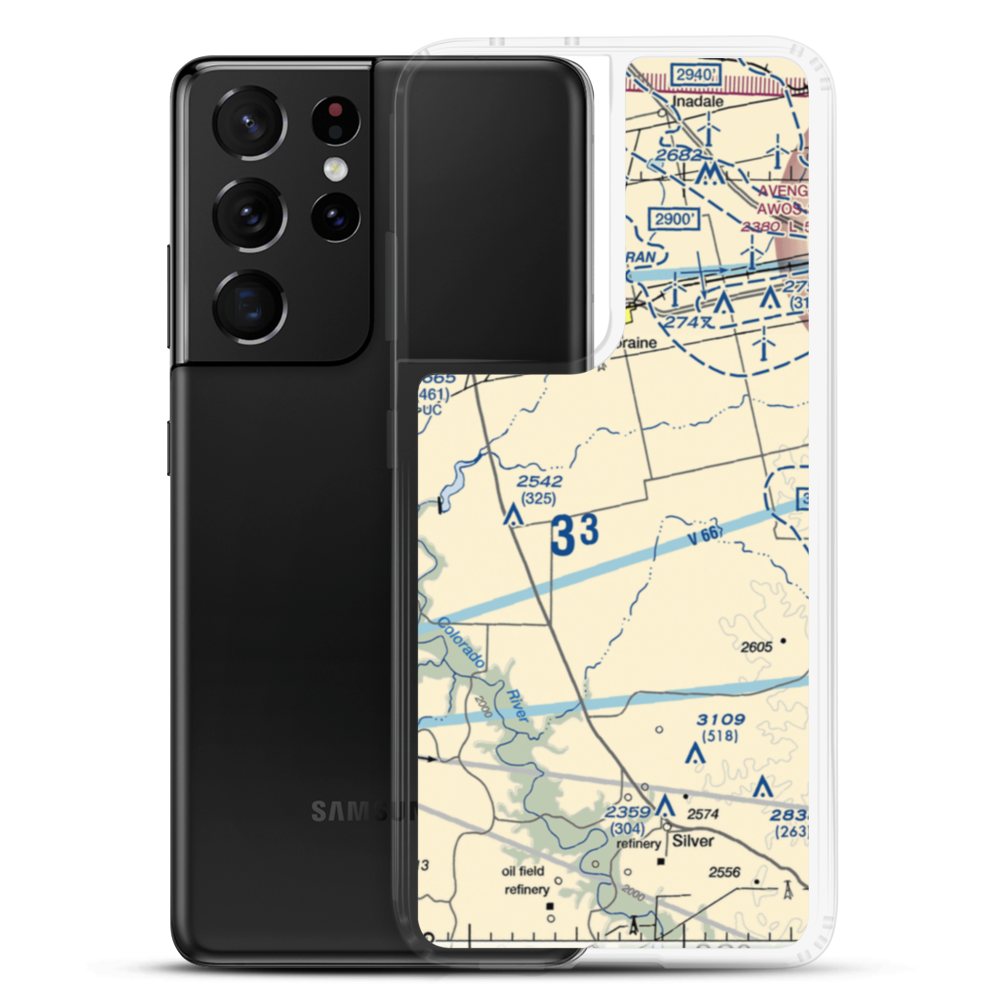 Landers Ranch Airport (1TS8) VFR Sectional Samsung Case Samsung Galaxy S21 Ultra model shown