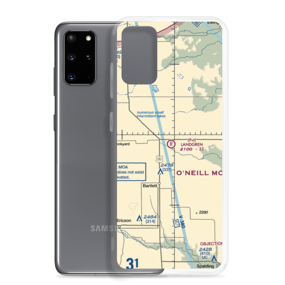 Landgren Ranch Airport (40NE) VFR Sectional Samsung Case Samsung Galaxy S20 Plus model shown