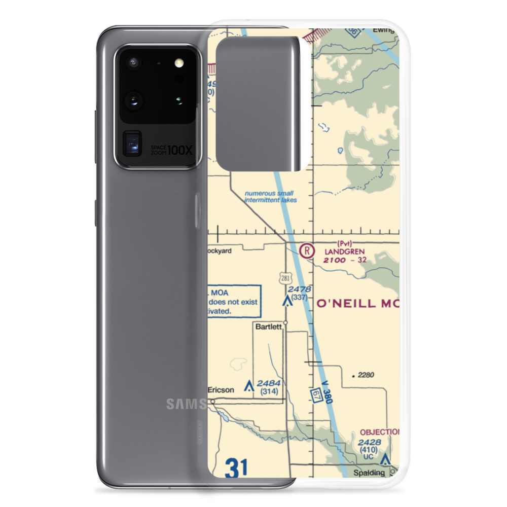 Landgren Ranch Airport (40NE) VFR Sectional Samsung Case Samsung Galaxy S20 Ultra model shown