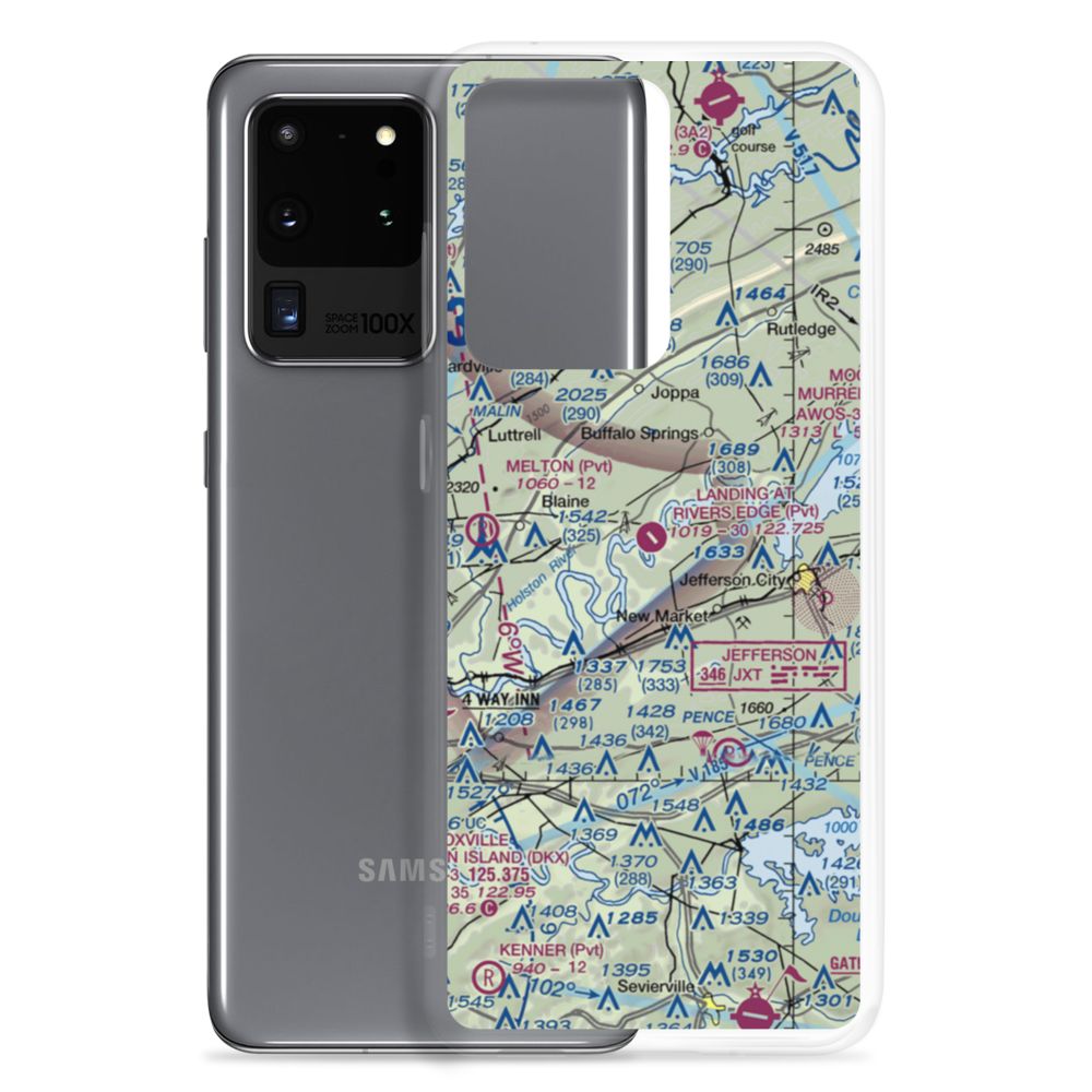 Landing At River'S Edge (98TN) VFR Sectional Samsung Case Samsung Galaxy S20 Ultra model shown