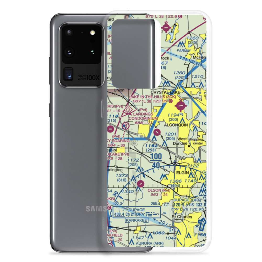 Landings Condominium Airport (82IS) VFR Sectional Samsung Case Samsung Galaxy S20 Ultra model shown