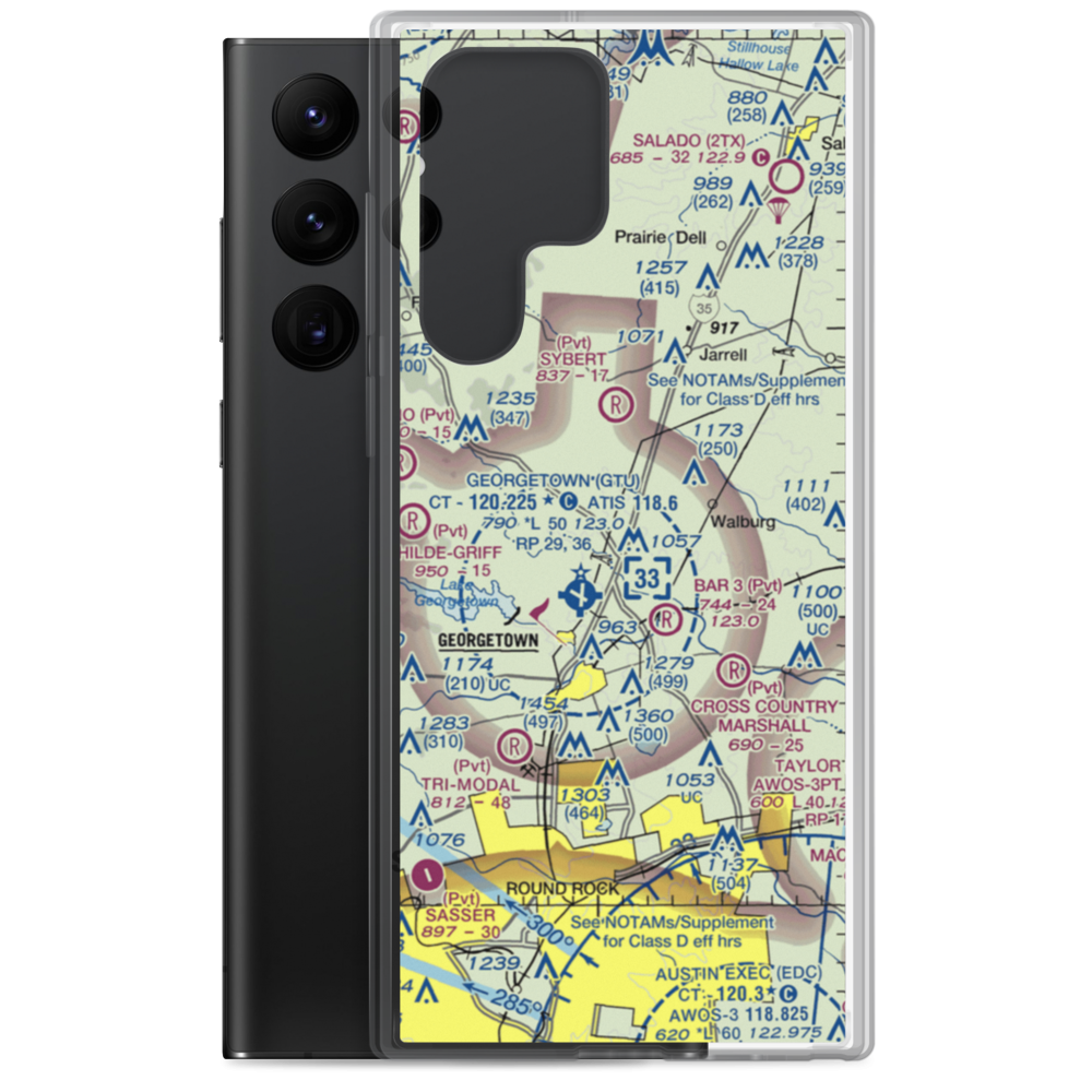 Landry STOLport (TS01) VFR Sectional Samsung Case Samsung Galaxy S22 Ultra model shown