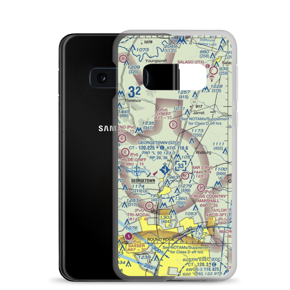 Landry STOLport (TS01) VFR Sectional Samsung Case Samsung Galaxy S10e model shown