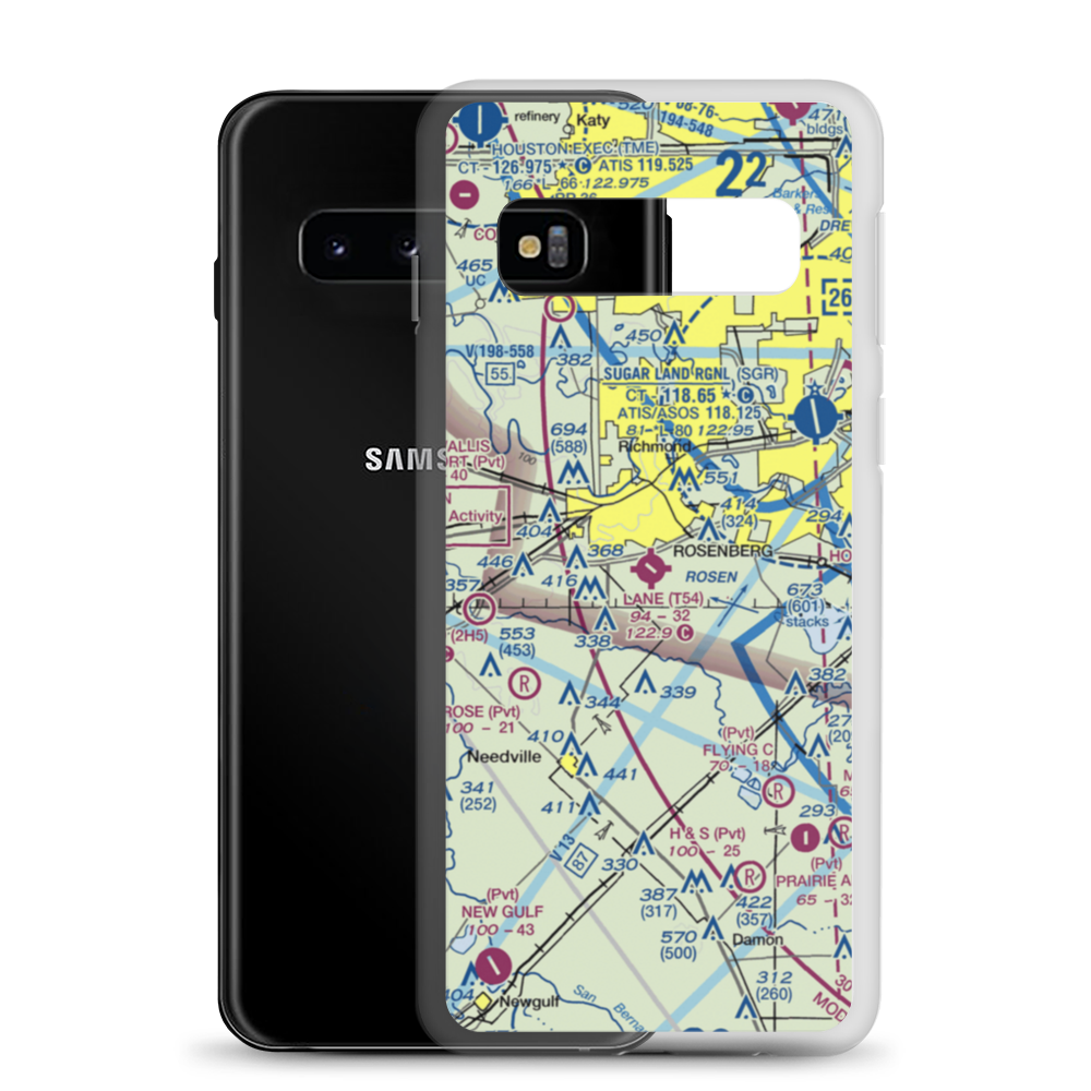 Lane Airpark (T54) VFR Sectional Samsung Case Samsung Galaxy S10 model shown