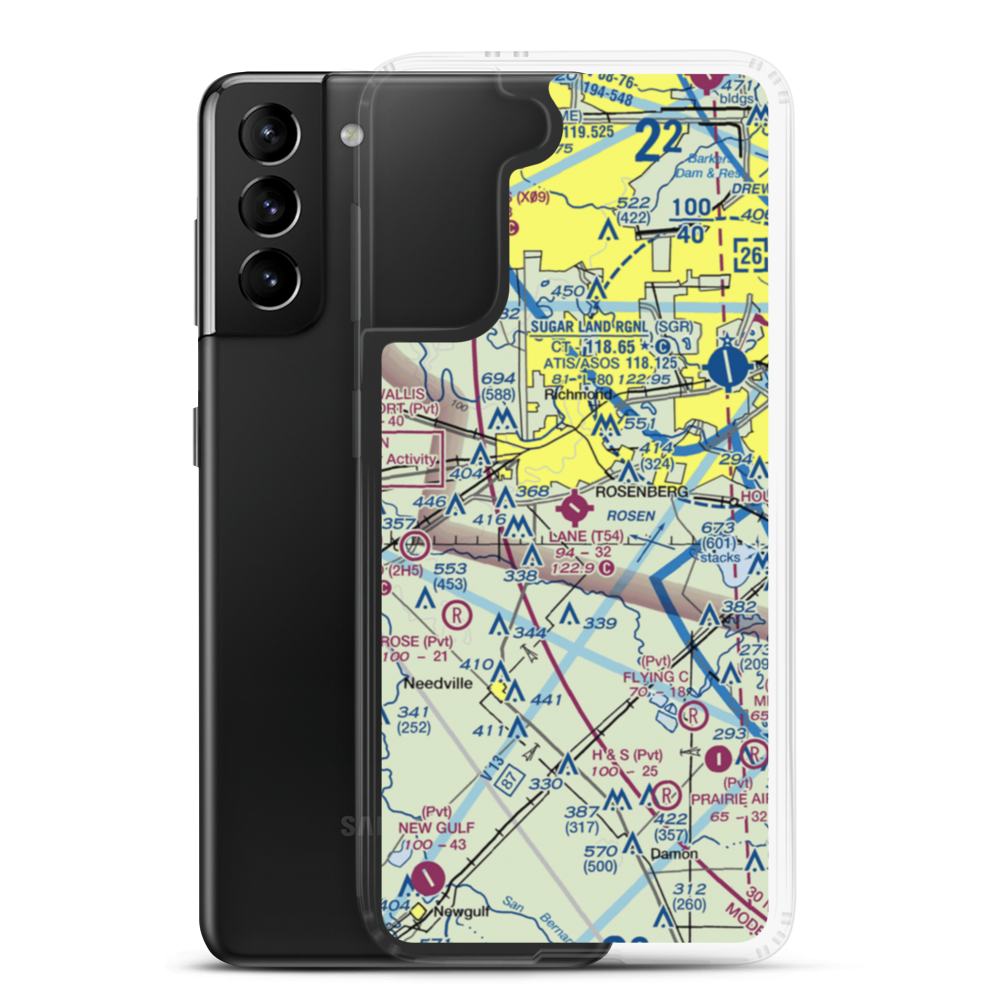 Lane Airpark (T54) VFR Sectional Samsung Case Samsung Galaxy S21 Plus model shown