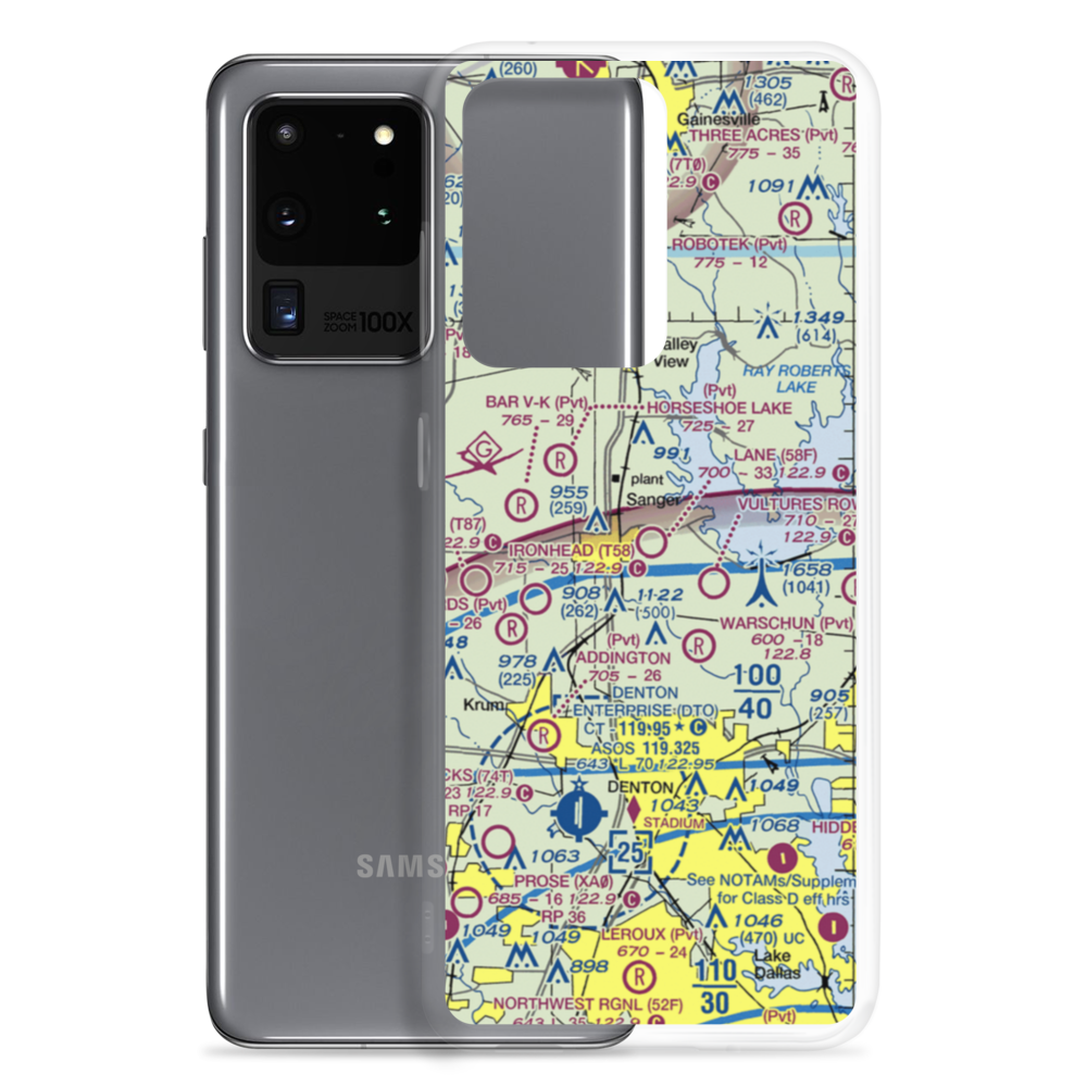 Lane Field (58F) VFR Sectional Samsung Case Samsung Galaxy S20 Ultra model shown