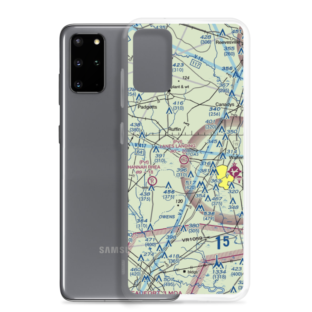Lanes Landing (67SC) VFR Sectional Samsung Case Samsung Galaxy S20 Plus model shown