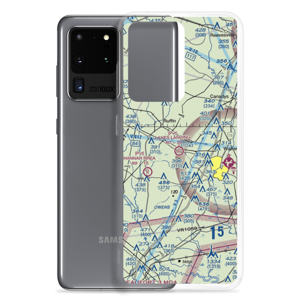 Lanes Landing (67SC) VFR Sectional Samsung Case Samsung Galaxy S20 Ultra model shown