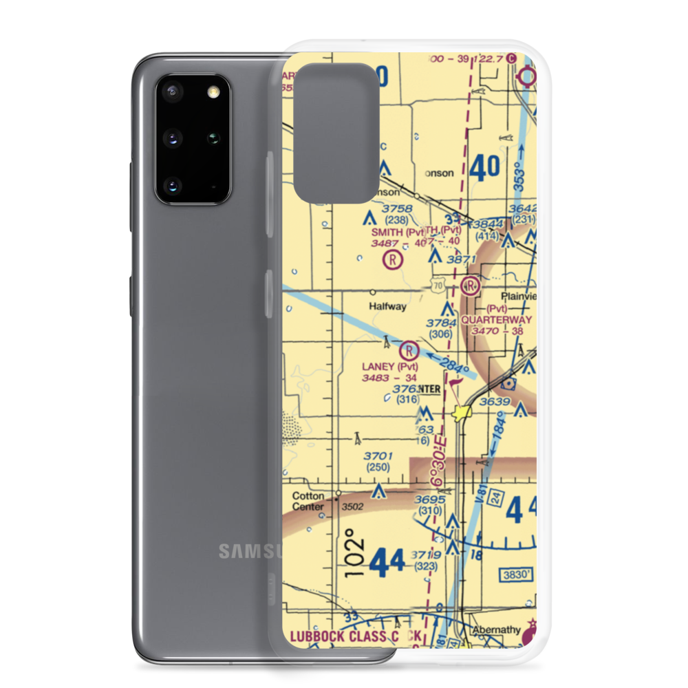 Laney Farm Airport (1TX5) VFR Sectional Samsung Case Samsung Galaxy S20 Plus model shown