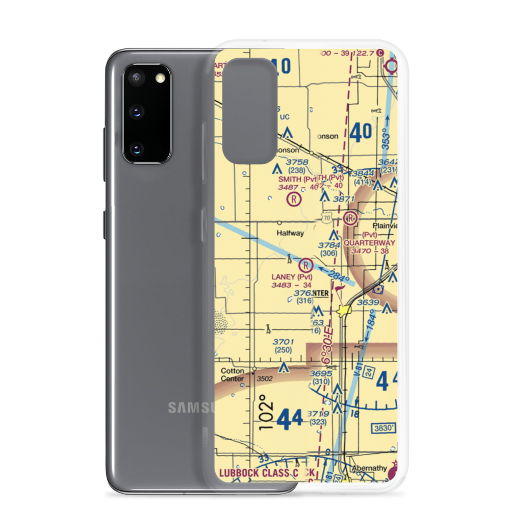 Laney Farm Airport (1TX5) VFR Sectional Samsung Case Samsung Galaxy S20 model shown