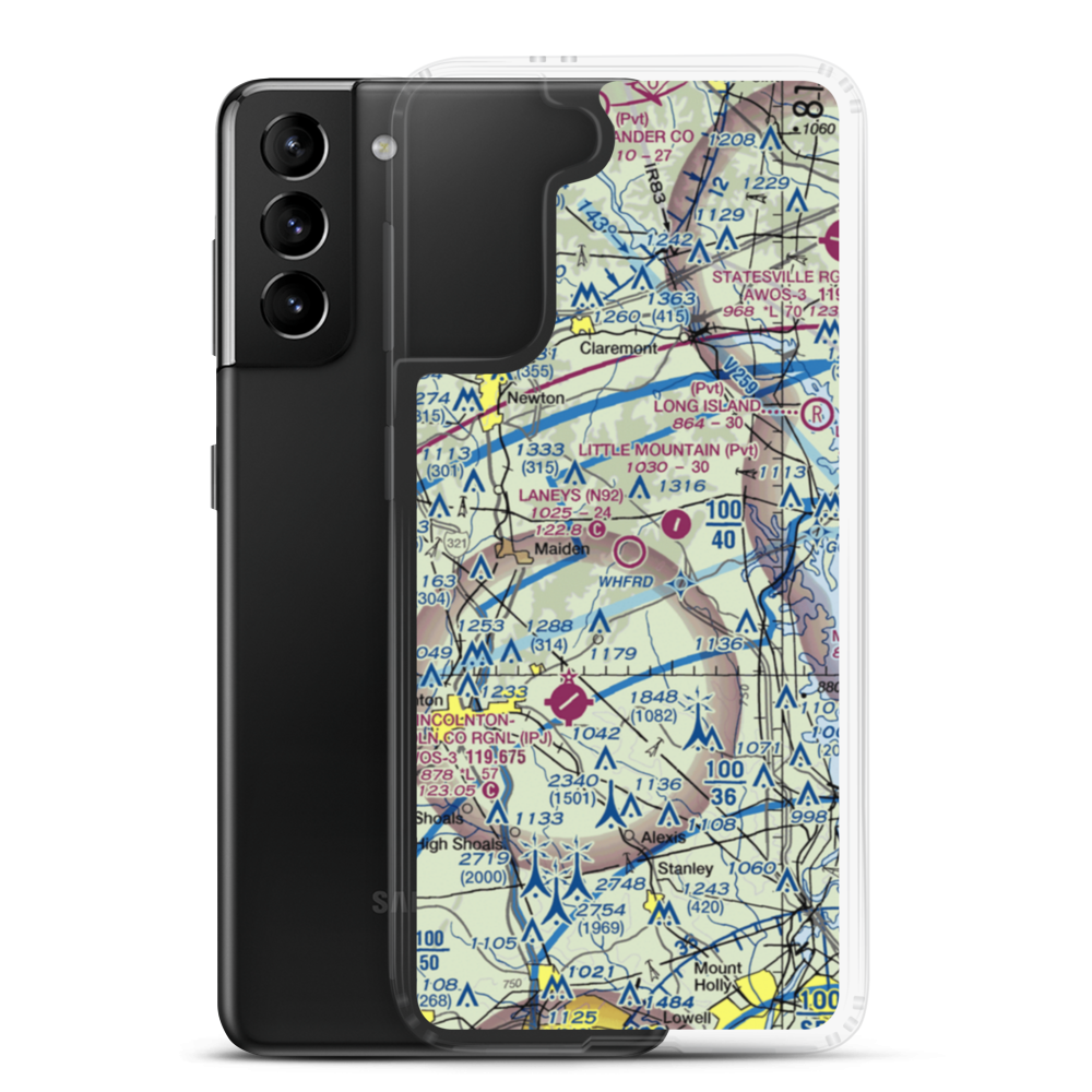 Laneys Airport (N92) VFR Sectional Samsung Case Samsung Galaxy S21 Plus model shown