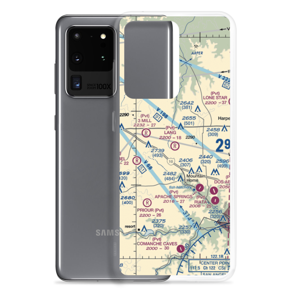 Lang Ranch Airport (84XS) VFR Sectional Samsung Case Samsung Galaxy S20 Ultra model shown