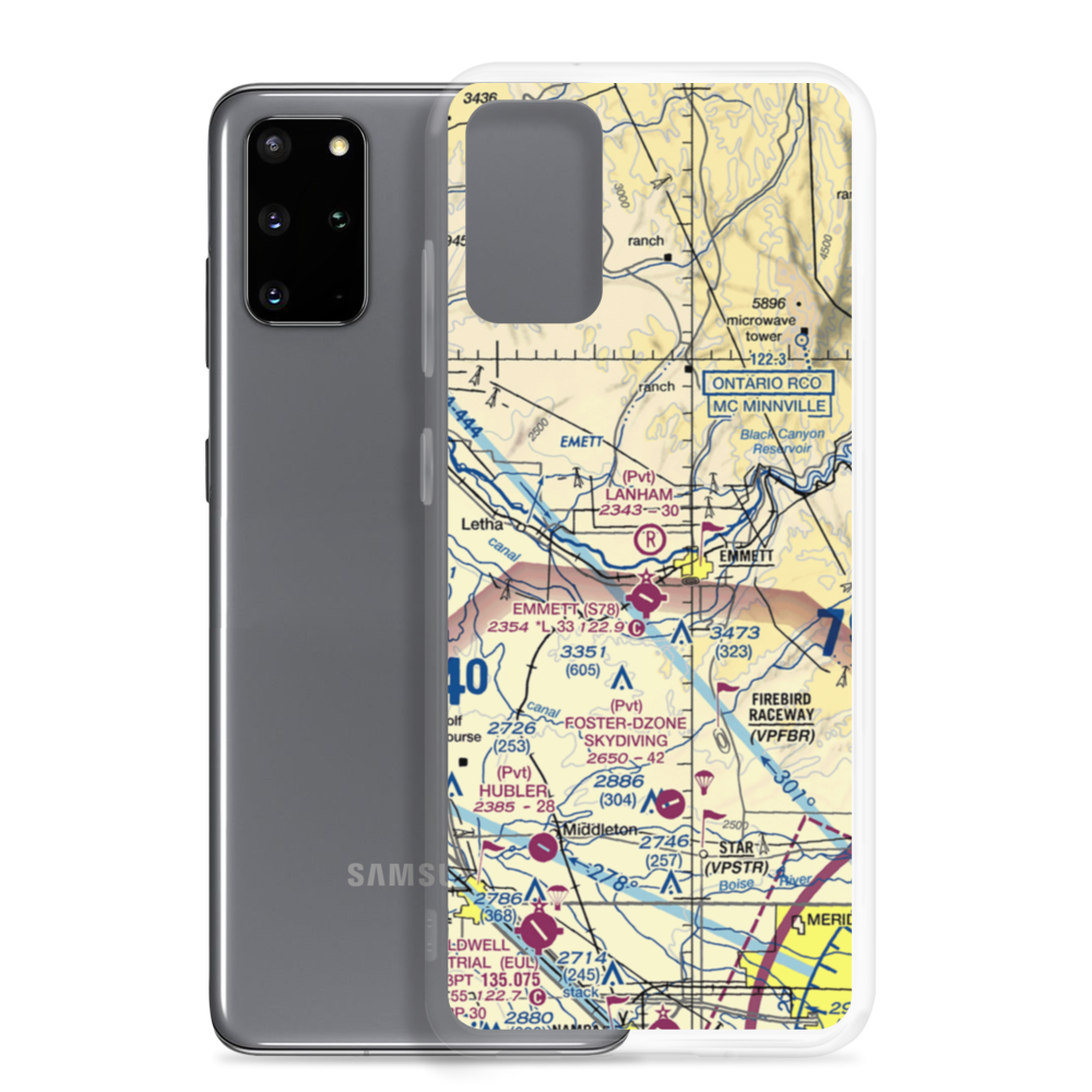 Lanham Field (04ID) VFR Sectional Samsung Case Samsung Galaxy S20 Plus model shown