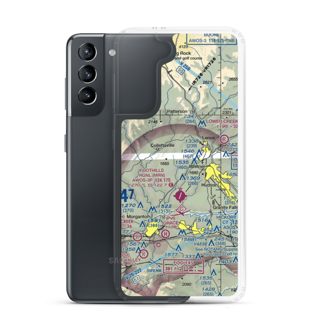 Lanni Field (18NC) VFR Sectional Samsung Case Samsung Galaxy S21 model shown