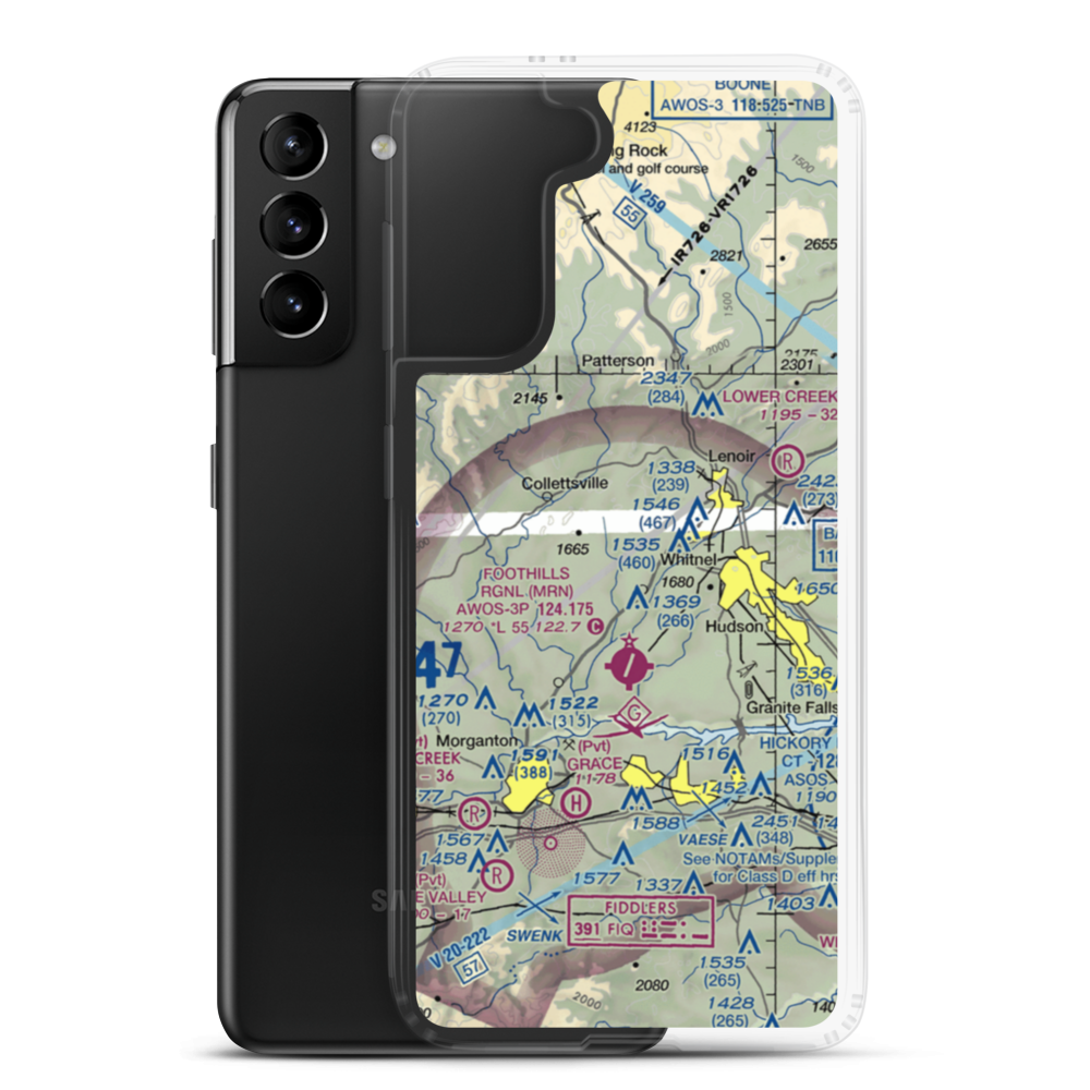 Lanni Field (18NC) VFR Sectional Samsung Case Samsung Galaxy S21 Plus model shown