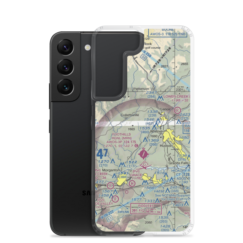 Lanni Field (18NC) VFR Sectional Samsung Case Samsung Galaxy S22 model shown