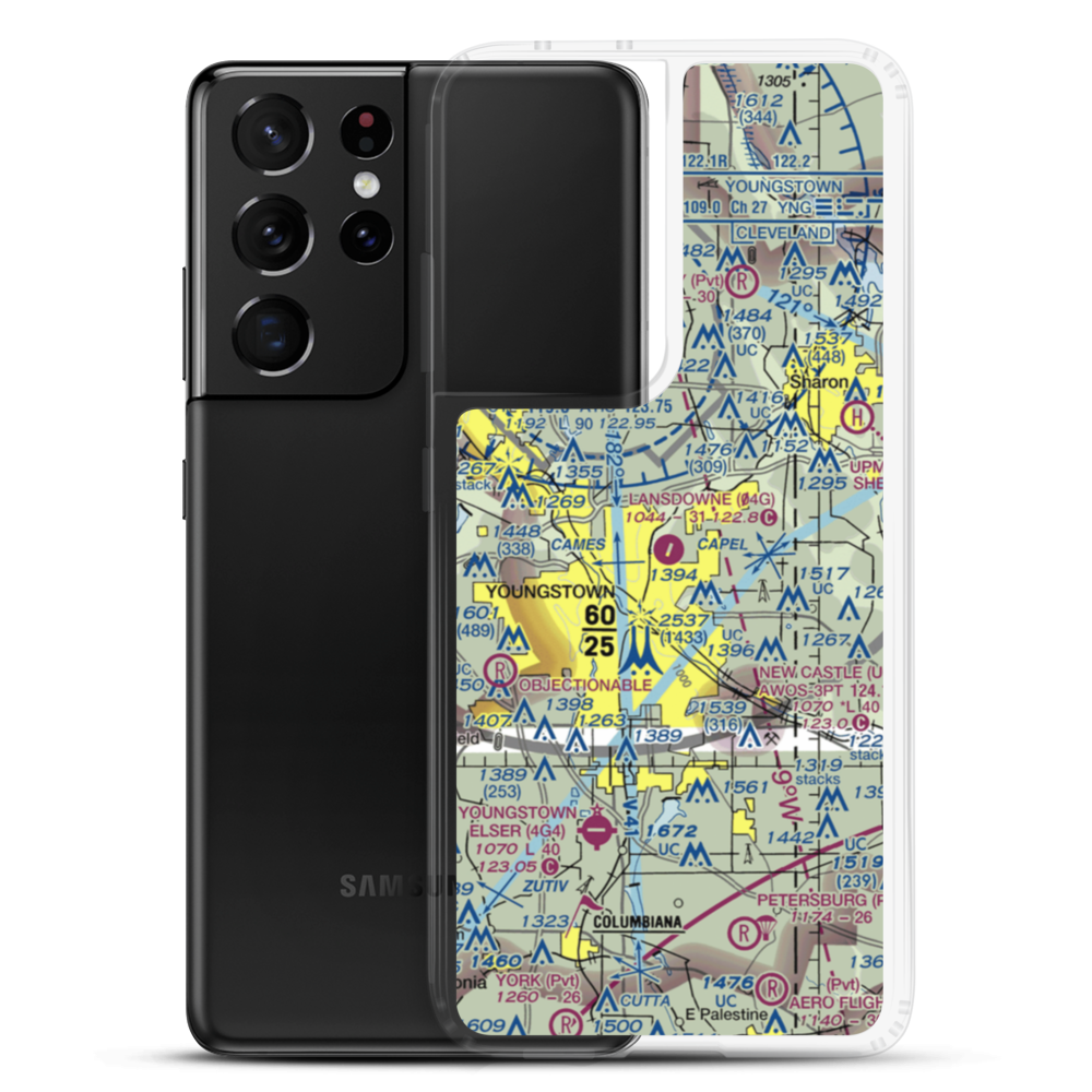 Lansdowne Airport (04G) VFR Sectional Samsung Case Samsung Galaxy S21 Ultra model shown