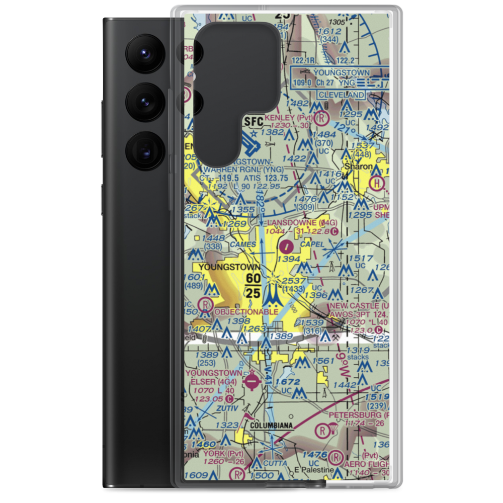 Lansdowne Airport (04G) VFR Sectional Samsung Case Samsung Galaxy S22 Ultra model shown