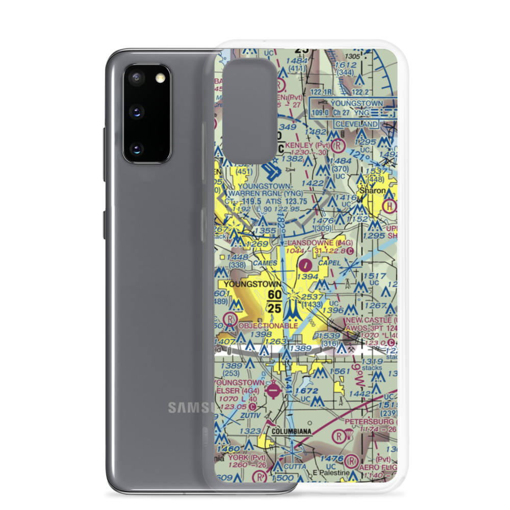 Lansdowne Airport (04G) VFR Sectional Samsung Case Samsung Galaxy S20 model shown