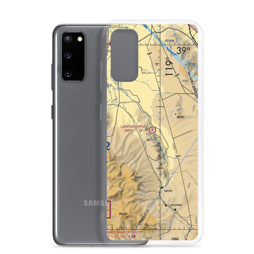 Lantana Ranch Airport (01NV) VFR Sectional Samsung Case Samsung Galaxy S20 model shown