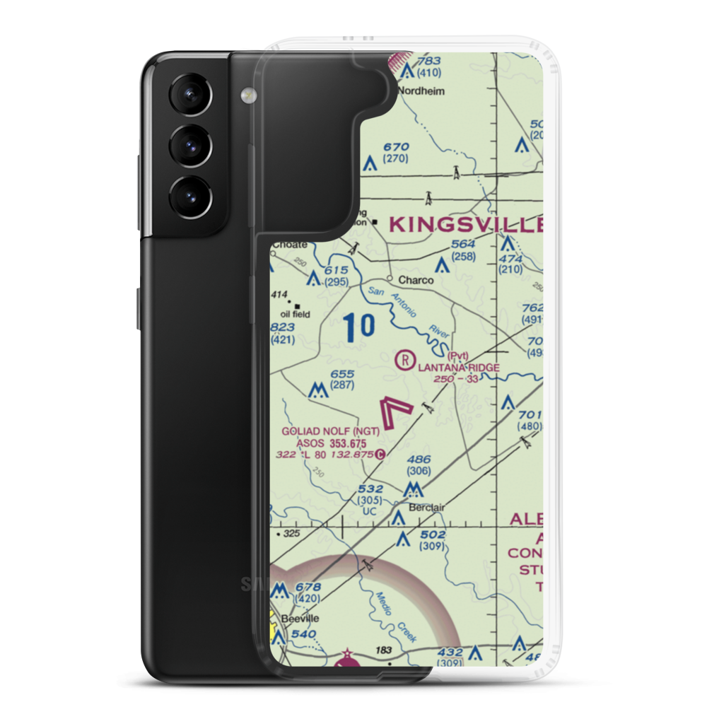 Lantana Ridge Airport (18XA) VFR Sectional Samsung Case Samsung Galaxy S21 Plus model shown