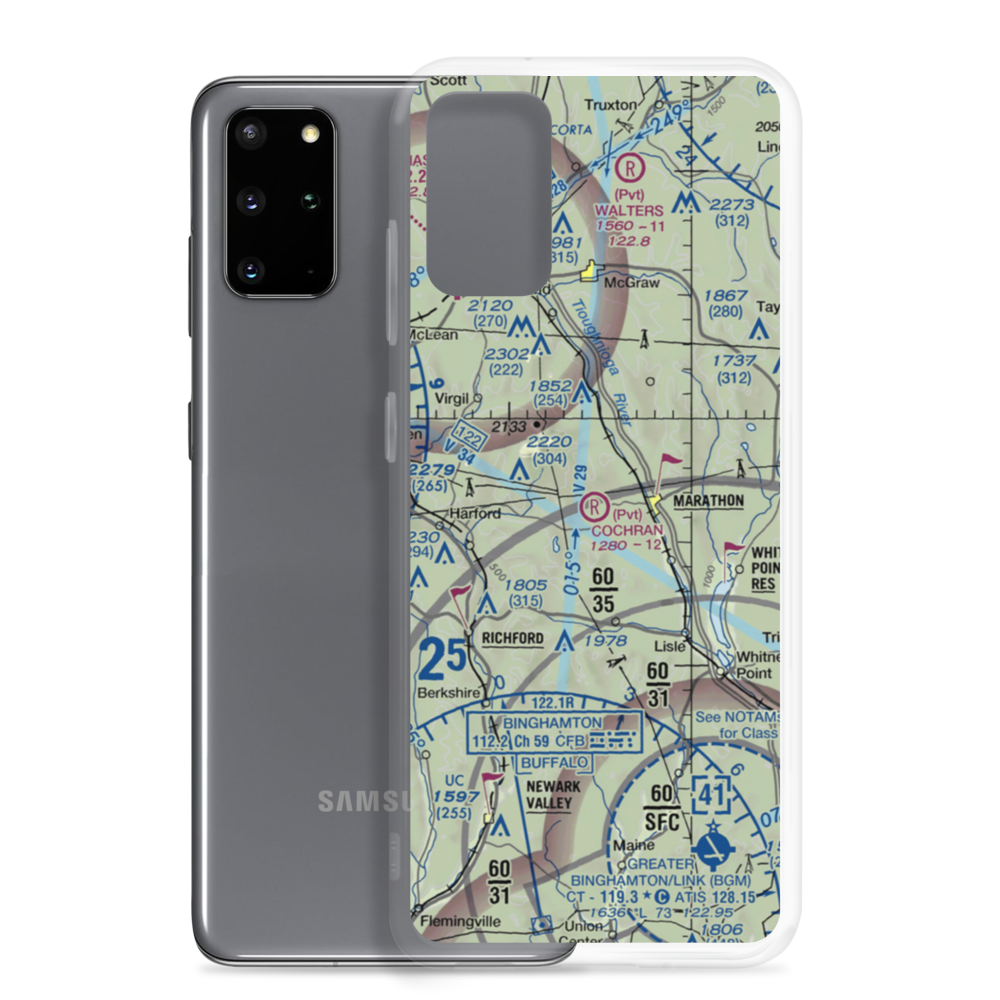 Lapeer Flyer Airport (0NK6) VFR Sectional Samsung Case Samsung Galaxy S20 Plus model shown