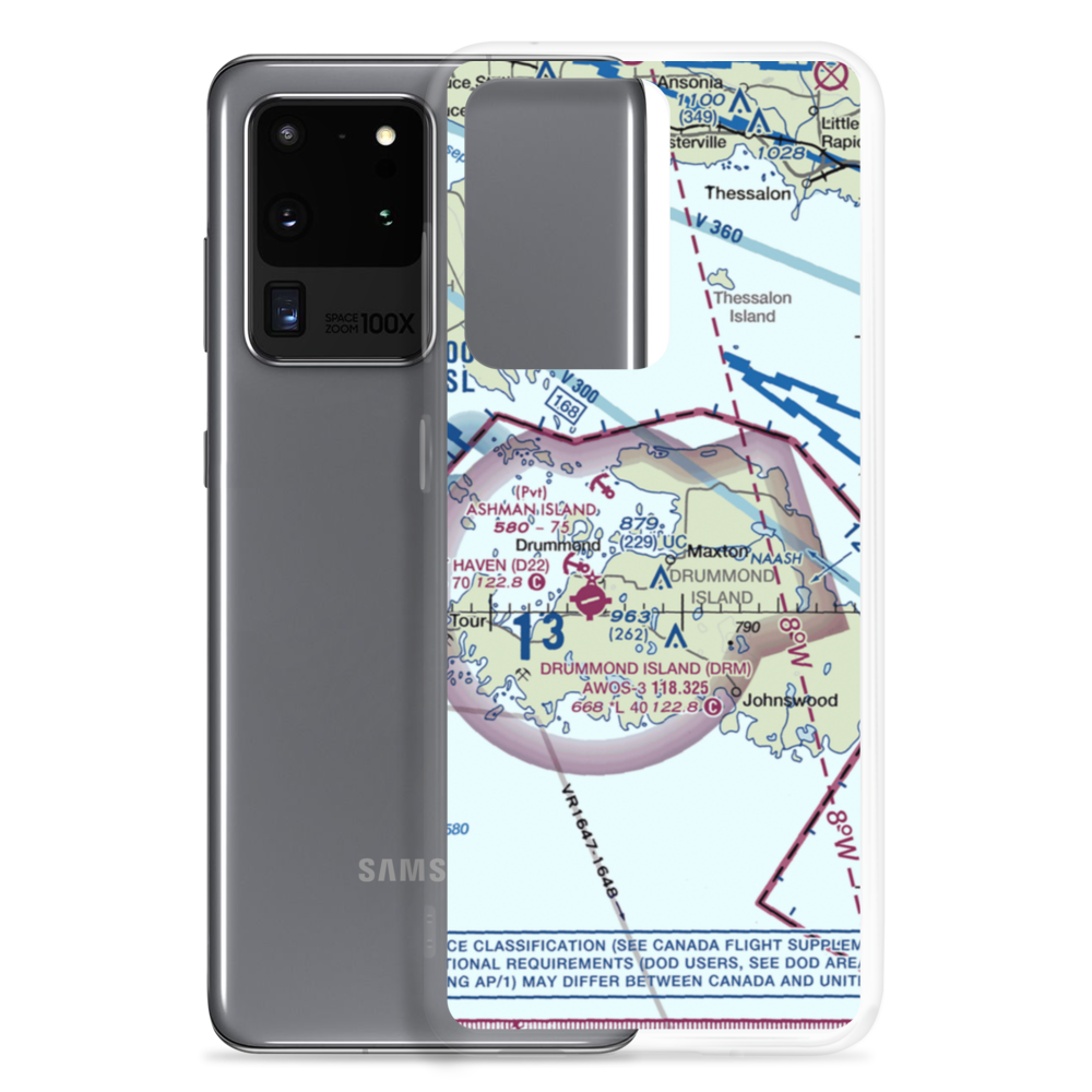 Lapoint Seaplane Base (MI4) VFR Sectional Samsung Case Samsung Galaxy S20 Ultra model shown