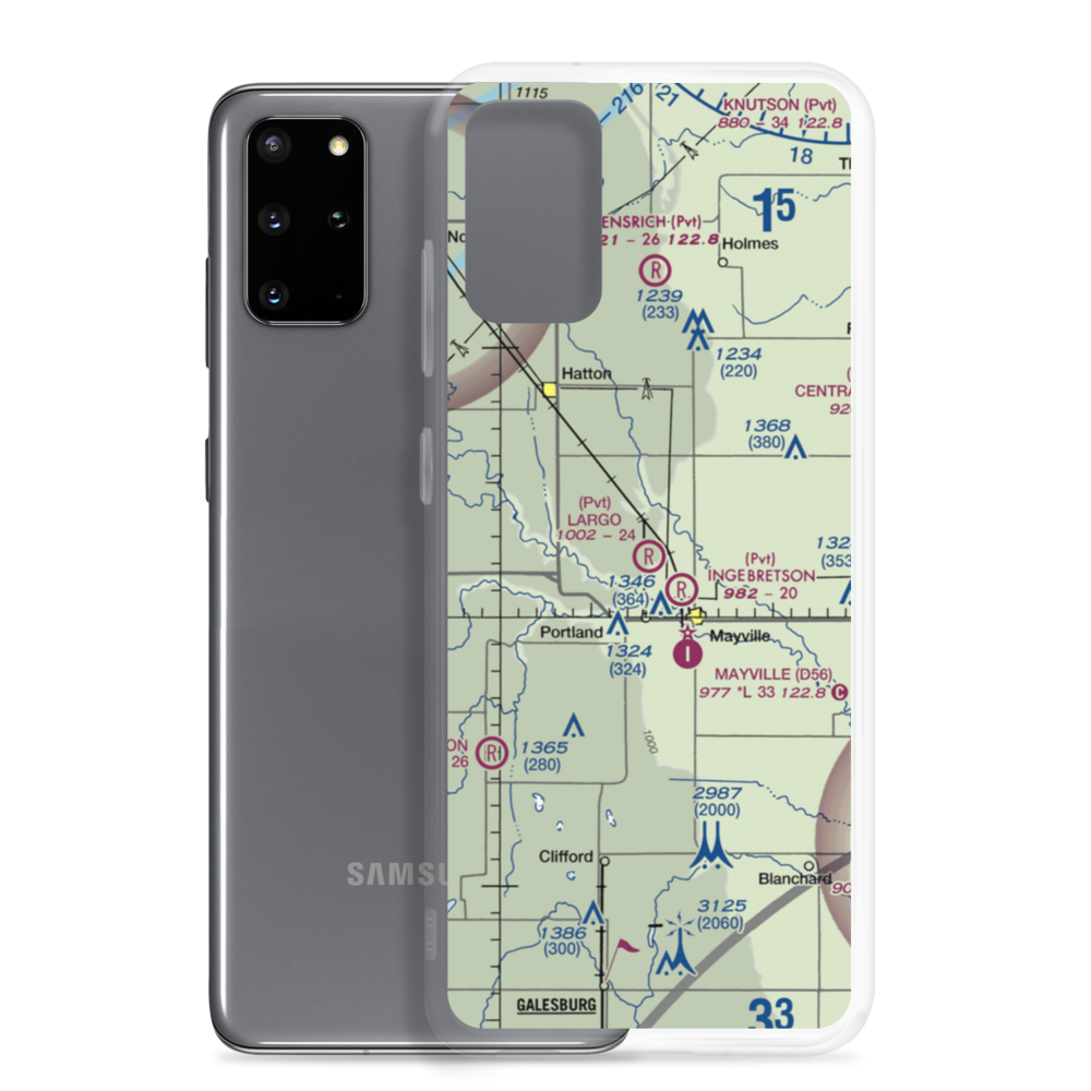Largo Base Airport (5NA2) VFR Sectional Samsung Case Samsung Galaxy S20 Plus model shown