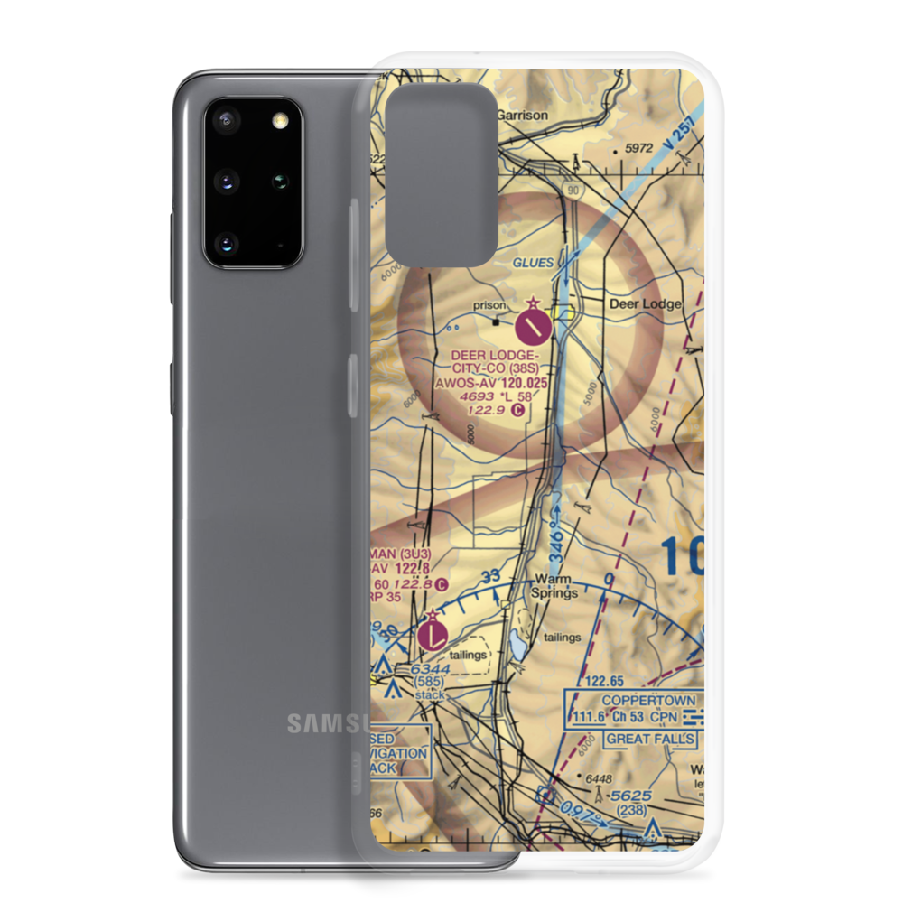 Larner Field (MT93) VFR Sectional Samsung Case Samsung Galaxy S20 Plus model shown
