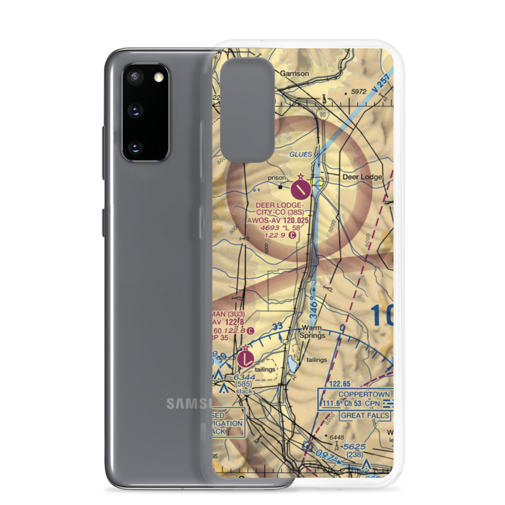 Larner Field (MT93) VFR Sectional Samsung Case Samsung Galaxy S20 model shown