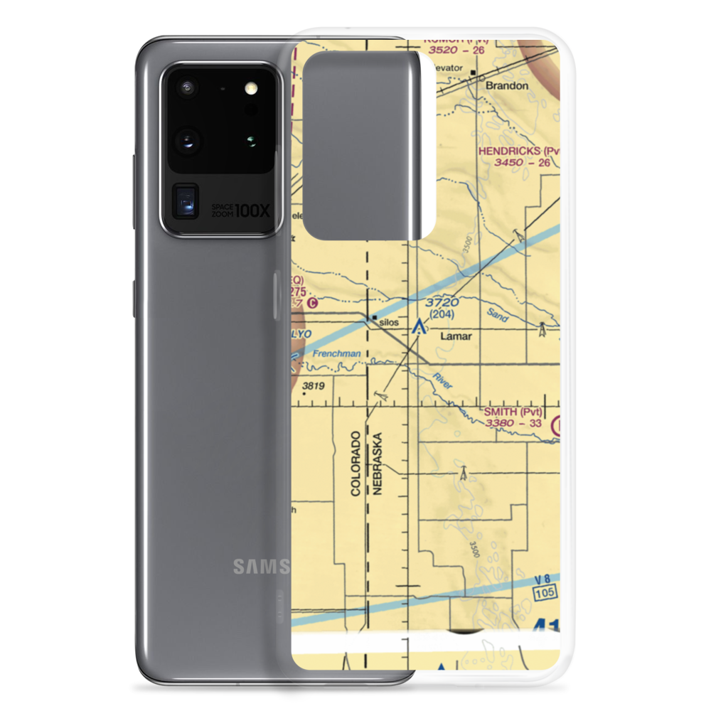 Larrabee Farm Airport (NE08) VFR Sectional Samsung Case Samsung Galaxy S20 Ultra model shown